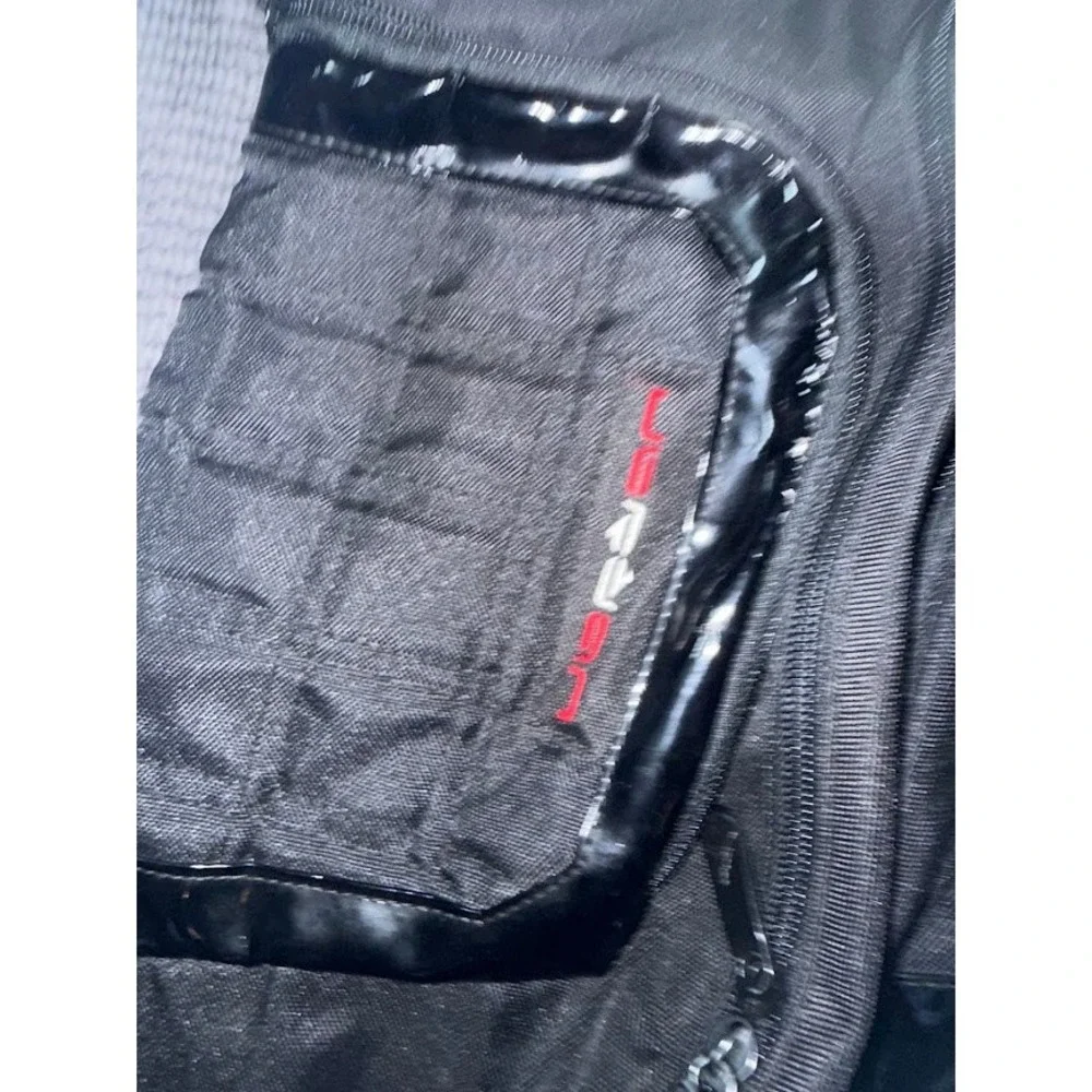 Vintage Jordan Brand Sling Backpack Black Red Jumpman One Shoulder Bag 1113-022